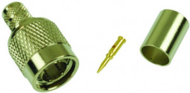 122390, RF Connectors / Coaxial Connectors TNC STRAIGHT PLUG RG6 NICKEL
