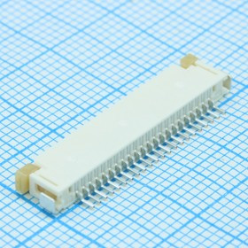 522072260, Соединитель FPC 22 контакта шаг 1мм угловой SMD лента на катушке