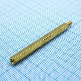 KLS8-DBL-M3-E5.0-L50.0, Стойки латунные, без покрытия
