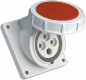 Стационарная внутренняя угловая розетка 4342 3Р+РЕ 63А 380В IP67 PROxima ps-4342-63-380