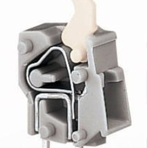 PCB terminal, 1 pole, pitch 5 mm, AWG 28-12, 24 A, cage clamp, blue, 257-844 PCB terminal, 1 pole, pitch 5 mm, AWG 28-12, 24 A, cage clamp, blue, 257-844