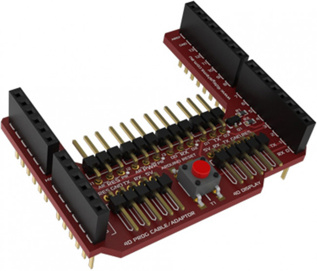 uLCD-43PT-AR, Display Modules 4.3" Pk Adptr Shld for Arduino