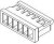 87439-0201, Headers &amp; Wire Housings 1.5mm RCPT HSG NYL BLK 2CKT