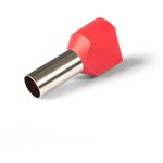 НШВИ(2) 0.5-8, Наконечник штыревой втулочный изолированный белый 2х0.5мм²