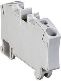 0 372 63, 372 Series Grey Feed Through Terminal Block, 10mm², Spring Clamp Termination
