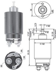 940113050264, Реле втягивающее стартера