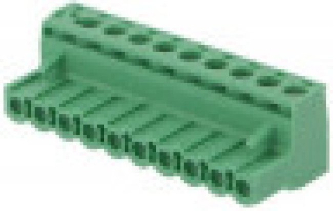 1754601, Pluggable Terminal Blocks 10 Pos 5mm pitch Plug 24-12 AWG Screw