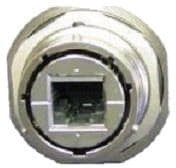 RJF62A1B, Modular Connectors / Ethernet Connectors Cat6 RJ45 Square Flange REC Black