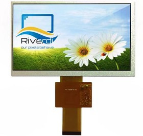 RVT7.0A800480TNWN00, Дисплей: TFT, 7", 800x480, Подсвет: LED, Размер окна: 156,7x89,1мм