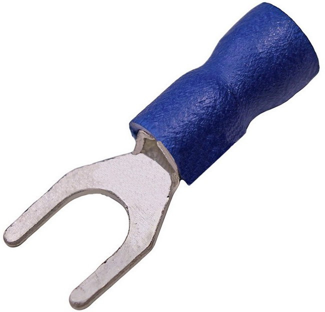 НВИ 2.5-5, Наконечник вилочный изолированный синий 1.0-2.5 мм²
