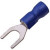 НВИ 2.5-5, Наконечник вилочный изолированный синий 1.0-2.5 мм²