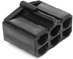 02977044, Automotive Connectors 6P FEMALE BLACK 56 SERIES