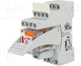 PIR4-230AC-00LV, Реле: интерфейсное; 4PDT; Uобмотки:230ВAC; 6А; 6A/250ВAC; 6A/24ВDC