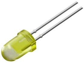 OS5YAA5A34A-1-VW, LED; 5mm; yellow; 14400?18000mcd; 30°; Front: convex; 1.8?2.6V