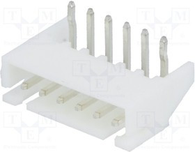 NX2500-06SMR, Провод-плата; гнездо; "папа"; A2501; 2,5мм; PIN: 6; THT; 250В; 3А