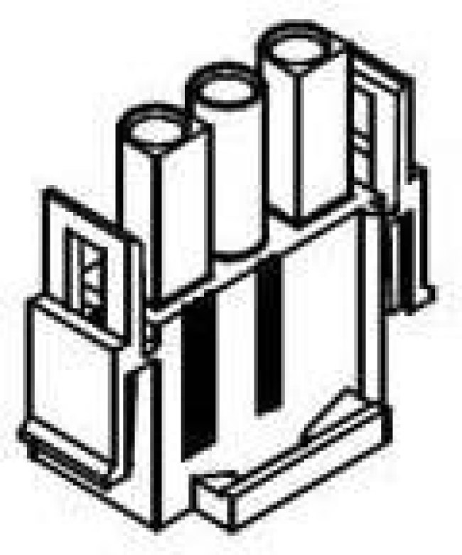 36648-0003, Pin &amp; Socket Connectors 2.13mm MLX Pwr Crimp Hsg Plug 3Ckt