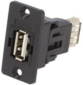 CP30608N, Адаптер USB, CSK Hole, Гнездо USB Типа A, Гнездо USB Типа A, USB 2.0, Slim FeedThrough