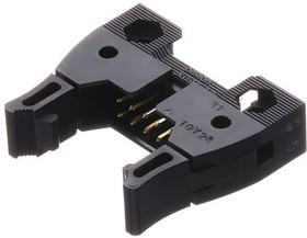 XG4E-1031, Conn Ejector Header PL 10 POS 2.54mm IDT RA Cable Mount