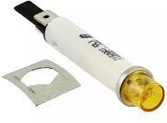 2150QA3, Panel Mount Indicator Lamps AMBER DIFFUSED 5/16" MOUNTING HOLE