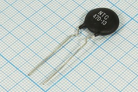 Термистор 47 Ом, ток 2А, MF72-47D13, размер 14x6 Термистор 47 Ом, ток 2А, MF72-47D13, размер 14x6