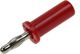 25.420.1, Штекер на кабель 4мм красный 24А (OBSOLETE)