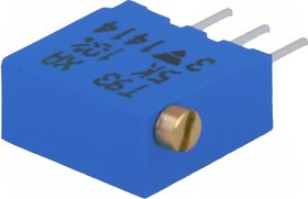 T93XA5K, Потенциометр многооборотный 3/8"0,5Вт 5кОм серии T93XA