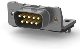 1-338168-2, D-Sub Standard Connectors 9POL HDP20 PLUG PLUG 9P R/A 30AU T/H