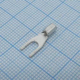 GSNB 1.25-3.7S, (GSNB 1.25-3.5S), наконечник кабельный вилочный без изоляции d=3.7мм, сеч. пров.0.5-1.5мм2