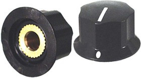 Ручка, внутренний диаметр d6,3, размер 25,3x15,4, пластик, черный, винт, CF-W2