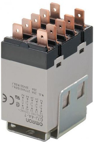 G7J-4A-B-W1 DC24, Power Relay 24VDC 25(NO)/8(NC)A 4PST-NO(53.5x34.5x64)mm Bracket