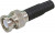 BNCW502-P1-0, Plug Cable Mount BNC Connector, 50, Crimp Termination, Straight Body