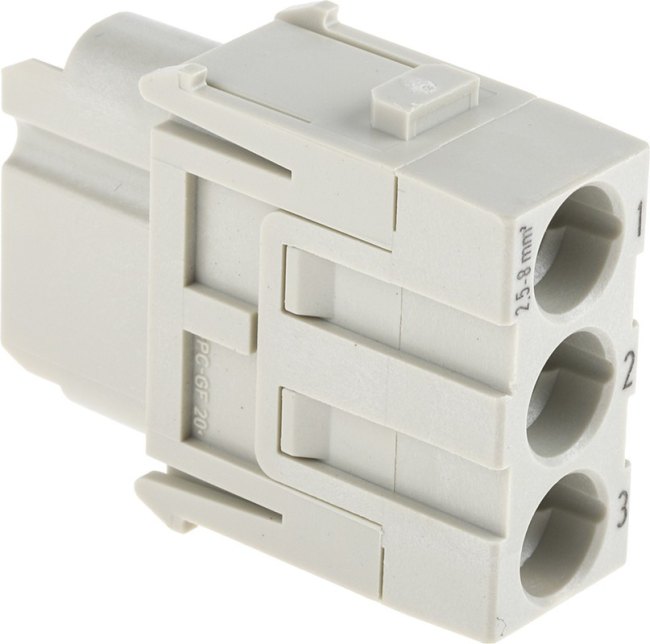 09140083111, Разъем для тяжелых условий, Han-Modular, Insert, 8 Контактов, Гнездо 09140083111, Разъем для тяжелых условий, Han-Modular, Insert, 8 Контактов, Гнездо