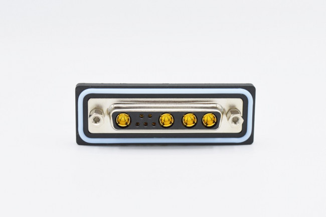 CDFR9W4213L211, Комбинированный разъем D Sub, IP67, NANOOK Series, DB-9W4, Гнездо, 9 контакт(-ов)