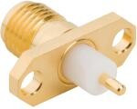 132147-48, jack Panel Mount SMA Connector, Solder Termination, Straight Body