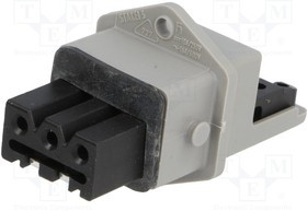 STAKEI 3 N, Разъем: прямоугольный, ST, гнездо, "мама", PIN: 3, луженые, IP54, 16А