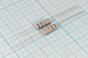 Резистор постоянный мощный 18 Ом, мощность 2, размер AXI 5,0x16,0, точность 5, серия MF, выводы 2L, тип MOF