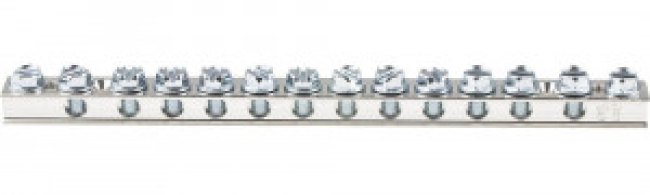 UGB2/0-414-12, Terminal Block Tools & Accessories 12 Port Universal Ground Bar UGB2/0-414-12, Terminal Block Tools & Accessories 12 Port Universal Ground Bar