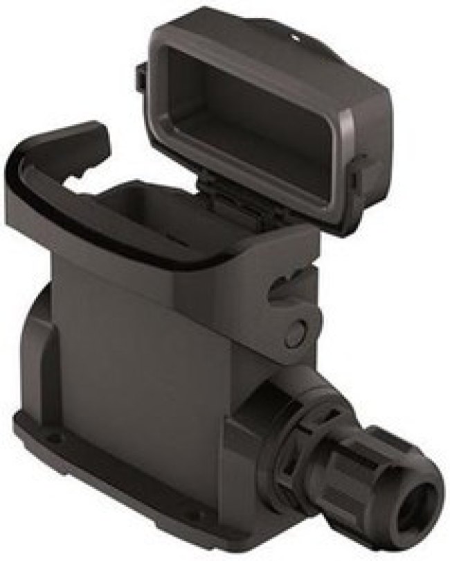 19463100252, Heavy Duty Power Connectors Han-Eco 10A SMT HSNG w/CVR w/ glnd OUTDR