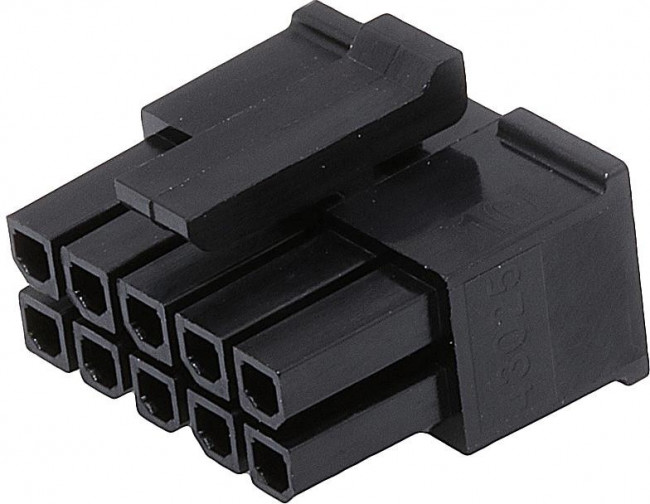 43025-1010, Headers &amp; Wire Housings MicroFit Rec Hsg DR 10 Ckt GW Black