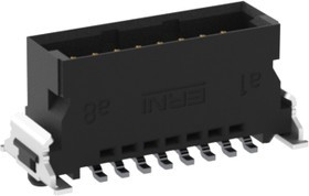 254587 / 254587-E, SMC Series Surface Mount PCB Header, 16 Contact(s), 1.27mm Pitch, 2 Row(s)