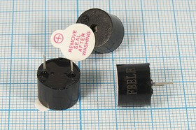 Излучатель звука магнитоэлектрический со встроенным генератором 2~5В, 12х10мм и непрерывный звук 2.3