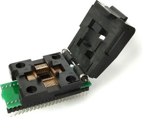 DIP44-TQFP44 12x12 mm [ZIF-Yamaichi, Clam Shell], Адаптер для программирования микросхем (=HTQ4408)