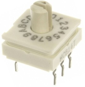 94HCB16T, Coded Rotary Switches ASM,16PS ES SL B R/DIP,LF