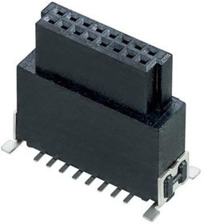 M55-6021642R, Board to Board & Mezzanine Connectors 16P 1.27 SMC Female Vertical SMT Type M55-6021642R, Board to Board & Mezzanine Connectors 16P 1.27 SMC Female Vertical SMT Type