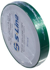 NKS-1425PTS-G-15, 15мм 33м термостойкая ПЭТ клейкая лента зеленая