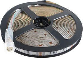 27651, Лента светодиодная LEDх60/м 14.4w/м 12В IP65 красный/зеленый/синий (5м)