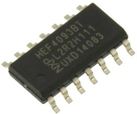 HEF4093BT,652, NAND Gate 4-Element 2-IN CMOS 14-Pin SO Bulk