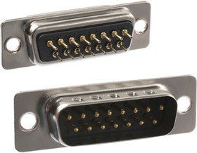 171-015-113R001, 171 15 Way Panel Mount D-sub Connector Plug 171-015-113R001, 171 15 Way Panel Mount D-sub Connector Plug