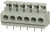 TBL001-500-06GY-2GY, Fixed Terminal Blocks Terminal block, screwless, 5.00, horizontal, 6 poles, cool gray