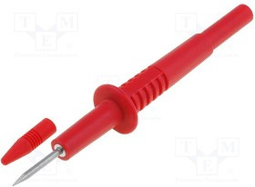 AX-CP-05-R, Измерительный щуп, 10А, красный, Диам.конца: 2мм, Длина: 103мм